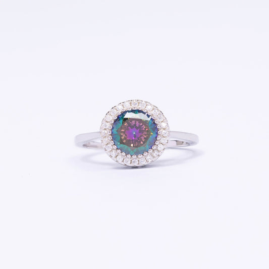 Multi CZ Silver Ring