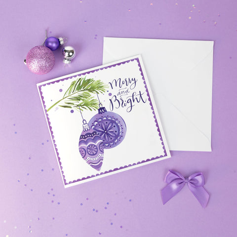 Merry and Bright - Greeting Card